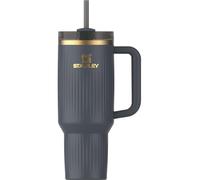 Stanley Quencher - Vaso H2.0 con asa y popote, 40 onzas, tapa Flowstate de 3 posiciones, portavasos compatible para viajes, vaso de acero inoxidable aislado, sin BPA, crepúsculo estriado