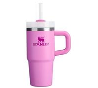 STANLEY Quencher - Vaso H2.0 con asa y popote, 14 onzas, tapa Flowstate de 3 posiciones, soporte para vasos compatible para viajes, vaso de acero inoxidable aislado, sin BPA, peonía