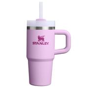 STANLEY Quencher - Vaso H2.0 con asa y popote, 14 onzas, tapa Flowstate de 3 posiciones, soporte para vasos compatible para viajes, vaso de acero inoxidable aislado, sin BPA, color orquídea suave