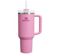 STANLEY Quencher - Vaso H2.0 con asa y popote, 40 onzas, tapa Flowstate de 3 posiciones, portavasos compatible para viajes, vaso de acero inoxidable aislado, sin BPA, peonía