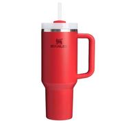 Stanley Quencher - Vaso H2.0 con asa y popote, 40 onzas, tapa Flowstate de 3 posiciones, portavasos compatible para viajes, vaso de acero inoxidable aislado, sin BPA, color rojo chile