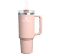 STANLEY Quencher - Vaso H2.0 con asa y popote, 40 onzas, tapa Flowstate de 3 posiciones, portavasos para viajes, vaso de acero inoxidable aislado, sin BPA, color melocotón