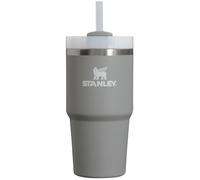 Stanley Quencher - Vaso H2.0 con pajilla, 591 ml, tapa Flowstate de 3 posiciones, compatible con portavasos, para viajes, vaso de acero inoxidable aislado, sin BPA, color piedra