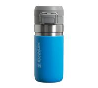 STANLEY Quick Flip Botella Agua Acero Inoxidable 0.47L - Cantimplora Mantiene Frío 7 Horas - Anti-Fugas - Water Bottle Sin BPA - Compatible con Portavasos - Apta Para Lavavajillas - Azure