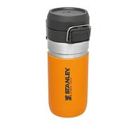 Stanley Quick Flip Botella Agua Acero Inoxidable 0.47L - Cantimplora Mantiene Frío 7 Horas - Anti-Fugas - Water Bottle Sin BPA - Compatible con Portavasos - Apta Para Lavavajillas - Saffron