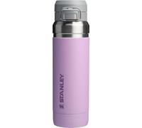 Stanley Quick Flip GO - Botella de agua de 36 onzas, tapa de botón, a prueba de fugas y plegable, para viajes y deportes, acero inoxidable aislado, sin BPA, color lila