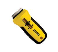 STANLEY Rascador retráctil para vidrio y ventanas, 5 hojas, 0-28-217 | Elimina pintura, pegamento y adhesivos del vidrio, Hoja retráctil, Mango ergonómico bimaterial