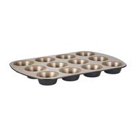 Stanley Rogers Ceramabake - Molde de cerámica antiadherente saludable para 12 magdalenas, hornea sin PFAS PTFE PFOS PFOA cadmio y plomo, bandeja ideal para cupcakes, pasteles y horneado diario