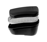 Stanley Rogers Rallador de nuez moscada de acero inoxidable de alta calidad con tapa y caja de almacenamiento, ideal para rallar nuez moscada y otras especias, 9,2 x 5,4 x 4,7 cm