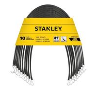 STANLEY S300441 - Cordones elásticos de Goma para Todo Tipo de Clima de 41 Pulgadas con Ganchos en S para asegurar Lonas, transportador Plano y Cubiertas de Barco, Almacenamiento y Carga, Paquete de
