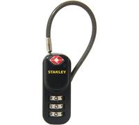 Stanley S742-060 Candado de combinación de 3 dígitos, Negro, 20 mm