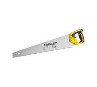 STANLEY Serruchos Jet Cut Fine para PVC, longitud de 550mm, Aserrado Rápido y Acabado Fino, Mango Ergonómico Bimateria, Marcas de 45° y 90°, 11 Dientes por Pulgada, 2-15-244