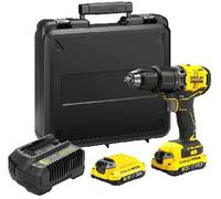 Stanley sfmcd715d2k-qw taladro percutor v20 li-ion 18v brushless con 2
