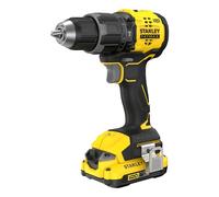Stanley sfmcd716d2t-qw taladro 1900 rpm sin llave negro, amarillo