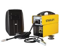 Stanley Soldadora inverter MIG 100 230V sin gas, hilo tubular 0.8-0.9 mm, función sinérgica para soldadura limpia, 60% ciclo de trabajo a 100A, ligera 5 kg, eficiente y fácil de usar