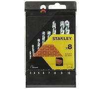 STANLEY STA56040-QZ - Cassette con 8 brocas para piedra ø 3-10mm