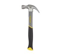 STANLEY Martillo Sacaclavos Fibra Vidrio, Empuñadura Ergonómica, Mango Bi-material, Mango de Fibra de Vidrio, Peso 450gr, Durabilidad y Comodidad, STHT0-51309