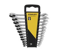 STANLEY STMT82847-0 - Juego de 12 llaves de trinquete rectas Stanley