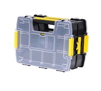 STANLEY STST1-71197 - Organizador apilable Sort master, Dimensiones: 29 x 13 x 21 cm, Sistema de cierre seguro, Tapa de plástico reforzada, Combinable, Juego de 2 piezas