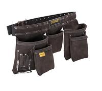 Stanley Delantal portaherramientas STST1-80113 – doble cinturón, múltiples bolsillos, piel