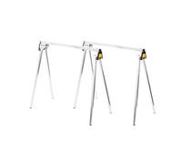 STANLEY STST81337-1 - Caballete metálico, 2 piezas, Capacidad de carga 340 kg, Patas plegables, Almacenamiento compacto y facilidad de transporte