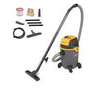 STANLEY SXVC20PTE Aspirador Multiuso de sólidos y líquidos con Toma para Herramientas eléctricas integrada (1200 W, 20 l)