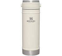 STANLEY Taza de viaje con prensa francesa integrada, 16 onzas, preparación de 5 minutos, 4 horas de caliente, tapa a prueba de fugas, filtro de malla para café molido, cafetera de acero inoxidable