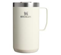 STANLEY Taza Everyday Camp de 24 onzas | Taza para beber a través de la tapa | Taza para café, té y bebidas | Taza de café de acero inoxidable aislada | Sin BPA | Crema brillante