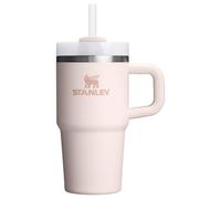 STANLEY Quencher - Vaso H2.0 con asa y pajita, 591 ml, tapa Flowstate de 3 posiciones, soporte para vasos compatible para viajes, vaso de acero inoxidable aislado, sin BPA, cuarzo rosa 2.0