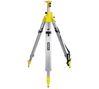 STANLEY Trípode de aluminio con elevador, rosca 5/8”, doble columna telescópica, altura ajustable de 102 cm a 292 cm, sistema de ajuste rápido, visagras fijadas con tornillos, 1-77-164