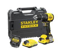 STANLEY V20 Martillo perforador sin escobillas, SFMCD716D2T-QW | incluye 2 baterías de iones de litio de 2,0Ah, cargador de 1,25 A y maletín ProStack, 18 V, 2 velocidades