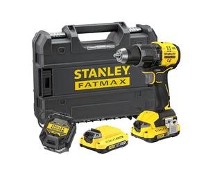 STANLEY V20 Martillo perforador sin escobillas, SFMCD716D2T-QW | incluye 2 baterías de iones de litio de 2,0Ah, cargador de 1,25 A y maletín ProStack, 18 V, 2 velocidades