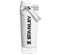 STANLEY Vitalize - Botella mezcladora de 20 onzas, vaso agitador de acero inoxidable aislado a prueba de fugas, almacenamiento base y tapa de flujo rápido giratorio, batidos de proteínas y polvo para