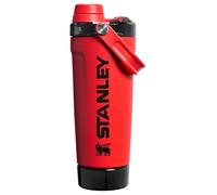 STANLEY Vitalize - Botella mezcladora de 20 onzas, vaso agitador de acero inoxidable aislado a prueba de fugas, almacenamiento base y tapa de flujo rápido giratorio, batidos de proteínas y polvo para