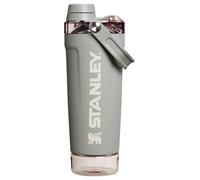 STANLEY Vitalize - Botella mezcladora de 567 g, vaso agitador de acero inoxidable aislado a prueba de fugas, almacenamiento base y tapa de flujo rápido giratorio, batidos de proteínas y polvo para
