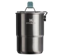 Stanley Wildfare Go - Juego de cocina de acero inoxidable de 4 piezas, olla y tapa de 32 onzas con mango plegable y bloqueo, 2 tazas apilables, artículos esenciales de campamento para tu cocina de