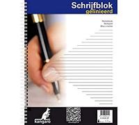 Staples Kangaro - Cuaderno (A4, a rayas, 60 g, 100 hojas, encuadernación en espiral)