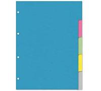 Staples Kangaro - Separadores para archivador (A4, cartón reciclado, 220 g, 4 unidades) 5 piezas