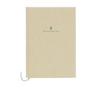 Staples - Libreta con encuadernación de lino (tamaño A4), color marrón dorado