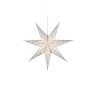 'Star 501 - 22, estrella de papel "Lace, 7 puntas, papel, color blanco, 1.2 x 4.4 x 4.4 cm