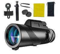 Star Alcance monocular, telescopio para Adultos Altos potenciados - Alcance monocular Profesional con Aumento de 80x,Equipo de Senderismo portátil para rastrear el Paisaje de observación de Animales