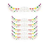 Star and Heart Glitter Freckles - 6PCS Creative Face Makeup Stickers, Skin-Friendly Sparkly Freckle Patches for Women | Decorative Beauty Accessory for Concert, Stage Performance, Party, Gathering,
