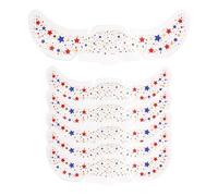 Star and Heart Glitter Freckles - 6PCS Creative Face Makeup Stickers, Skin-Friendly Sparkly Freckle Patches for Women | Decorative Beauty Accessory for Concert, Stage Performance, Party, Gathering,