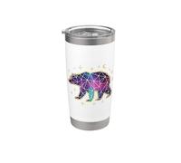 Star Bear Universe Constelación Big Dipper Ursa Espacio Mayor Vaso térmico de acero inoxidable de doble pared