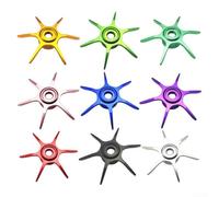 Star Brake para Abu Max B3 B4 P3 P4 P5, disco de descarga de rueda de gota de agua de aleación de aluminio de 65 mm, sistemas de freno Six Star, paquete (mano derecha plateada)