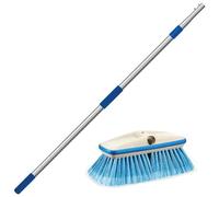 Star Brite Mango Extensible Standard con Cepillo de Lavado Mediano Deluxe de 20 cm