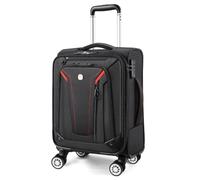 star cloud Maleta de mano de 22 x 14 x 9 pulgadas, maleta de mano suave de 22 pulgadas con marco rígido, 4 ruedas giratorias desmontables, puertos de carga USB y tipo C, bloqueo TSA