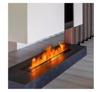 Star Corundum Chimenea decorcon insertable, humidificador de Vapor de agua con la llama del atomien 3D, Panel superior de 3 mm ultrafino (70 cm)