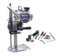 Star Corundum Máquina para Cortar Telas con Hoja, Tijeras Verticales para Telas, máquina eléctrica para Cortar Telas de 100 w, máquina para Cortar Telas de Cuero con luz (8 Pulgadas)