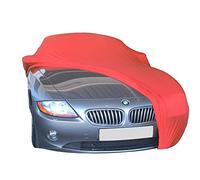 Star Cover Funda DE Coche para EL Interior A Medida BMW Z4 Coupe (E86) | Rojo Cubierta DE Coche Interior | Lona Garaje para Auto | Funda DESCAPOTABLE, Coche CLÁSICO, Coche Deportivo | Entrega RÁPIDA